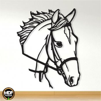 QUADRO CAVALO VAZADO EM MDF